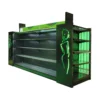 Modern metal advertising with light boxes cosmetic display shelf