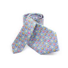 Delicate Custom Logo Holiday Ties Lovely Easter Egg Gift Chic Blue Necktie Mens Silk Printed Tie With Self Tipping
