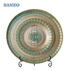 Sanzo Customized Wholesale Glass Fruit Dinner Dish Charger Plates