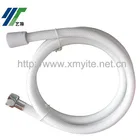White Shower Hose PVC Braided Shower Hose