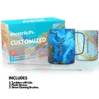 Stainless Steel tumbler cups 12oz Coffee Cups with Lid and Handle