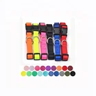Free Sample Pet Products Custom Logo Printed Nylon Dog Collar Pet Supplier, Adjustable Nylon Puppy Dog Chest Collar