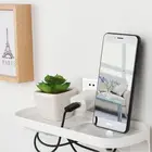 Good Quality Wall Mounted Adhesive Plastic ABS Mobile Phone Holder For Bathroom, Office
