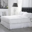 King Size 6 Pcs Bedspreads 100% Egyptian Cotton 80S 400Tc Bedding Sets Hotel Bed Sheet For Hilton