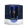 HS-SR032 new design blue glass computerized steam bathroom showers