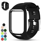 Soft silicone watch band replacement for TomTom Runner 2 3,Spark 3,Adventurer,Golfer 2 GPS Running Smartwatch