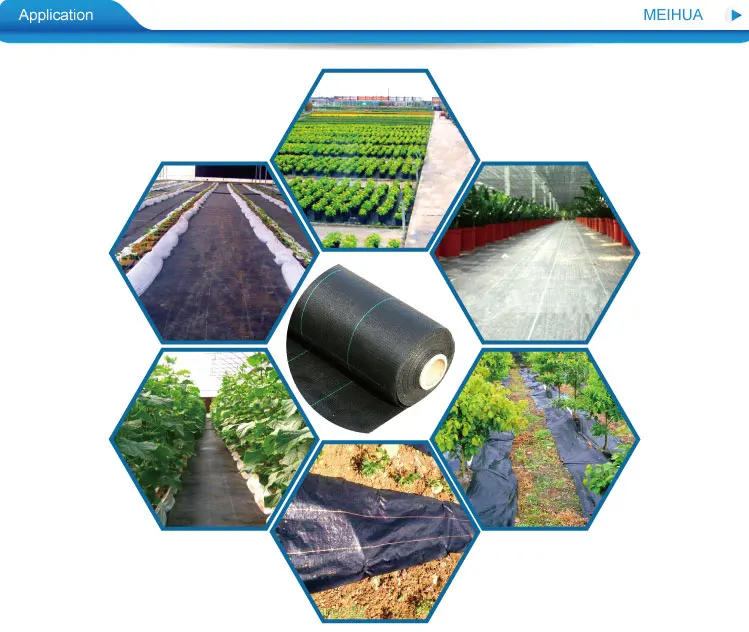 wholesale black polyethylene anti insect film weed control mat