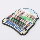 promotional 3D embossed Souvenir soft pvc rubber fridge magnet