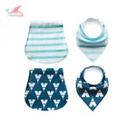 Wholesale custom matching design baby bibs and burp cloths set