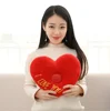plush panda musical pillow box custom logo red heart pillow audio promotion gift