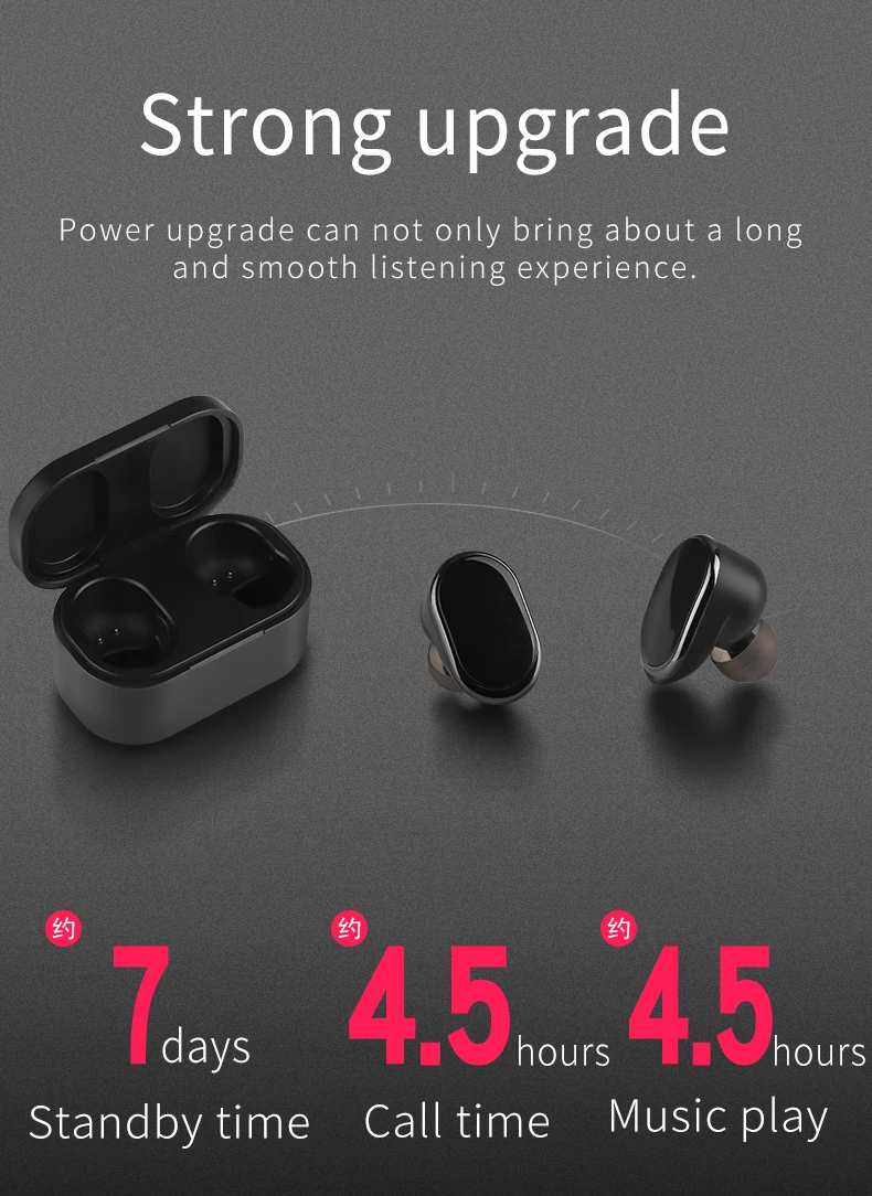 Top-ated new arrival mobile accessories good sound TWS in -ear earbuds with charging case - ANKUX.COM