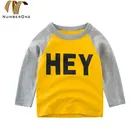 Casual autumn raglan long sleeve baby boy t shirts kids