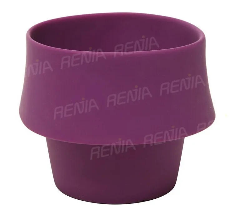 Renjia Green Plant Silicone Pot Round Flower Plant Pot Ecofriendly
