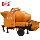 China trailer concrete pump concrete mixer with pump for cement mixing and puming machine JBT30
