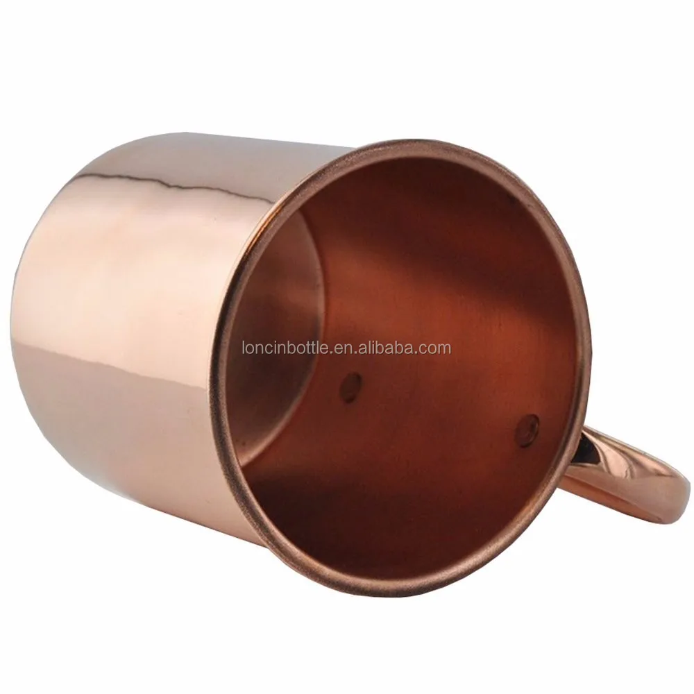 100% pure copper mug with handle,moscow mule copper mugs for