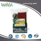 Kitchen cleaning combination package of scouring pad sponge and stainless steel scourer
