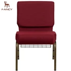 Hot sell metal interlocking padded church chair for sale