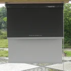 Blackout Sun Shade Curtains Plastic/ Aluminum alloy Chain Pull Double Layer Roller Blinds