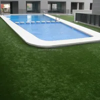 Swimming Pools Artificial Green Grass Carpet