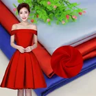 Good drapery 150D middle thick polyester bridal satin fabric