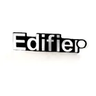 Private shape brand logo UV printer aluminum name tag 3d metal sticker label for clothes