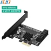 PCIe 1x to 4 SATA III Controller Card 6Gbps 4-Port SATA 3.0 Adapter Card for IPFS Mining Marvell 88SE9215