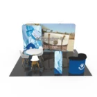 Portable advertising stand tension fabric display booth trade show wall 10 x 20