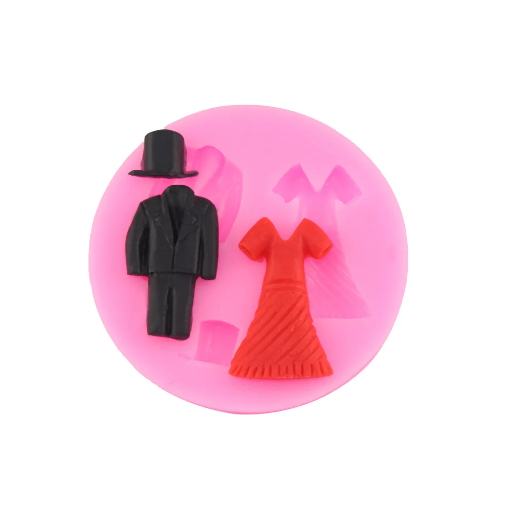 Manufacturer liquid silicone mold baking mold handmade soap cake tool - men and women dress taobao 1688 agent