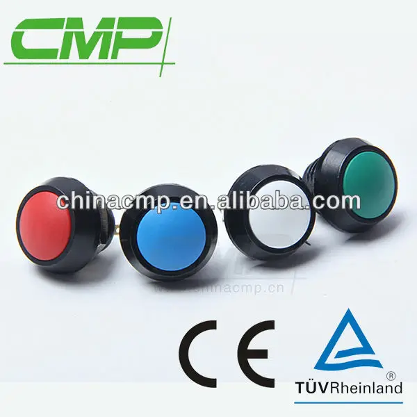 cmp12mm2ピンspstプッシュボタンスイッチip67防水カラー化-押しボタンスイッチ問屋・仕入れ・卸・卸売り
