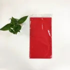 Premium quality disposable red plastic table cover for 12 pack or 6 pack