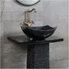 Oval Black Marble Stone Hand Wash Sink Prices
