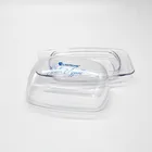 Wholesale Promotional Food Grade Plastic Round Plate Cheese Butter Dish with lid
