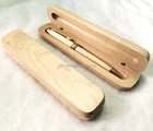 JX-W061 Small MOQ Personalized Customized Logo Maple Wooden Ballpoint Pen With Box As Gift Set