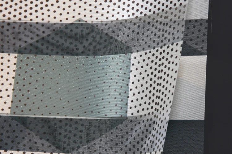 Quick delivery green geometric hexagonal zebra zigbee blackout window blind zebra roller - ANKUX.COM