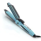 China Supplier High Quality 2 in 1 hair straightener hair curler curling iron flat iron with teeth