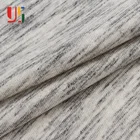 Grey non stretch yarn dyed knitted weft African cotton terry fleece fabric for hoodie