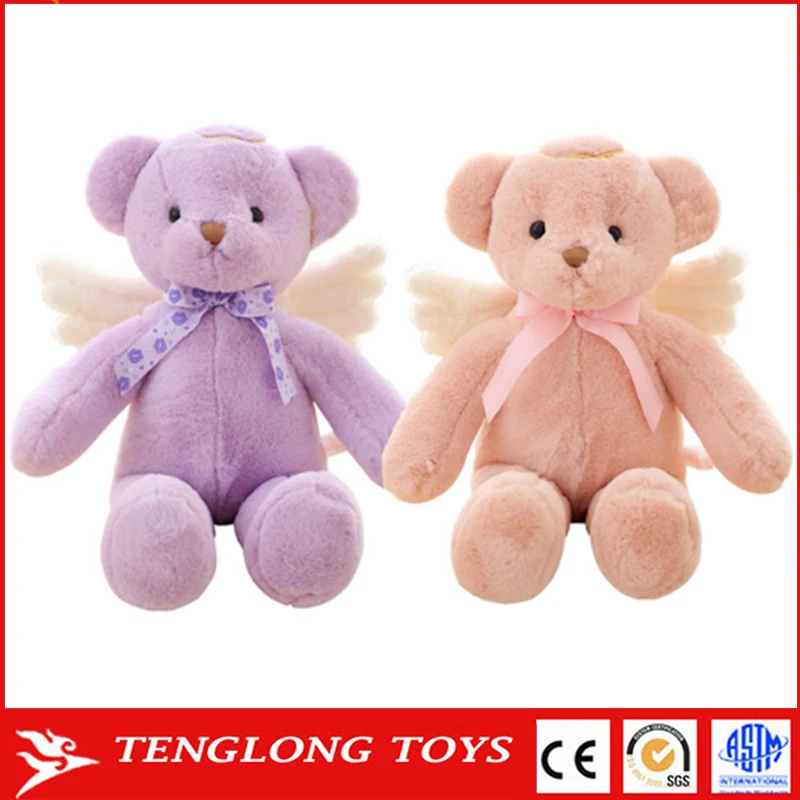 valentine gift 25cm cute plush angel teddy bear
