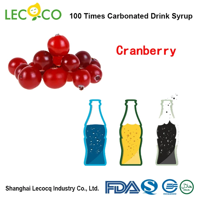 100 times carbonated drink syrup---cranberry