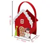 Chinese supplier outdoor house snowman ornament artificial tree decoration craft polyester felt Christmas mini gift bag
