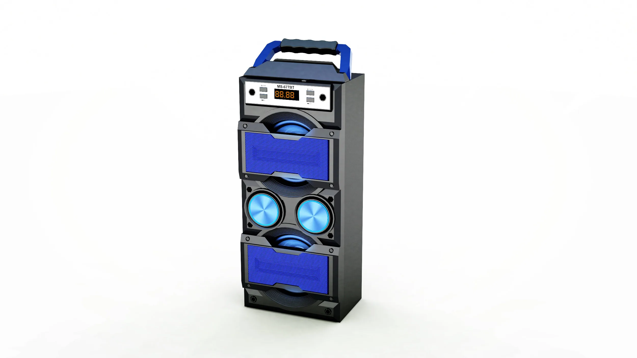 Latest new 4inch wireless Portable wooden outdoor Speaker MS -676BT with TF/USB/FM Radio mp3 speaker , with remote - ANKUX.COM