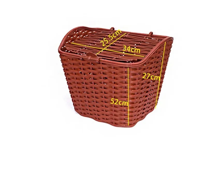 bicycle front basket for food and flower