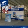 Aluminum pull up racks and fabric display rack and trade show backdrops