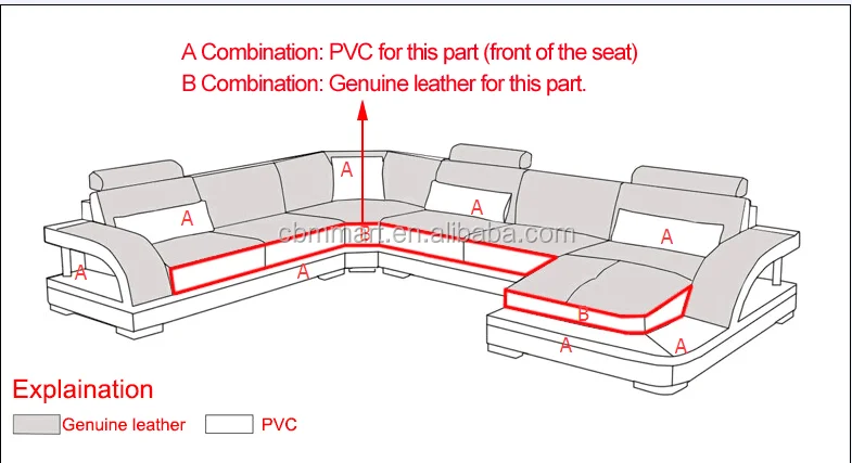 new model living room leather sofa G8010