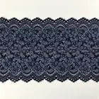 Wholesale price two-colors elegant floral lace nylon spandex lace trim