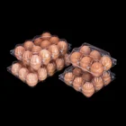 Hot sale clamshell box biodegradable disposable tray clear plastic blister packaging egg tray