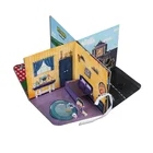 Hard Cover Custom Education Books 3D Board Pop up Story Book For Kids