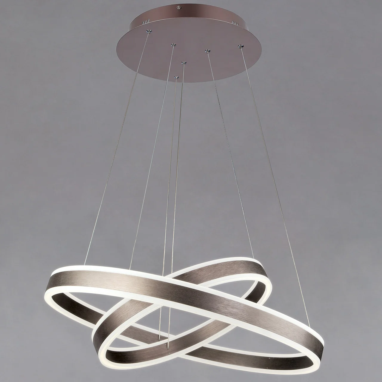 Modern Led New Acrylic Contemporary Circular LED light sour Chandelier Hanging Circle led Pendant Light White color Warm White