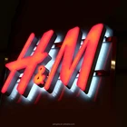 Competitive Clear illuminated acrylic backlit letter sign