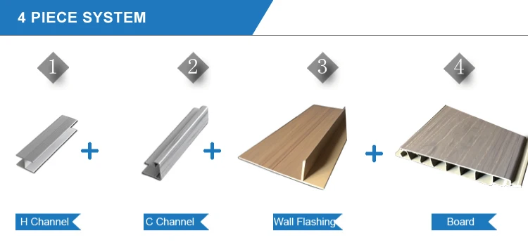 Fentech Cheap garden  Plastic PVC Vinyl decking boards