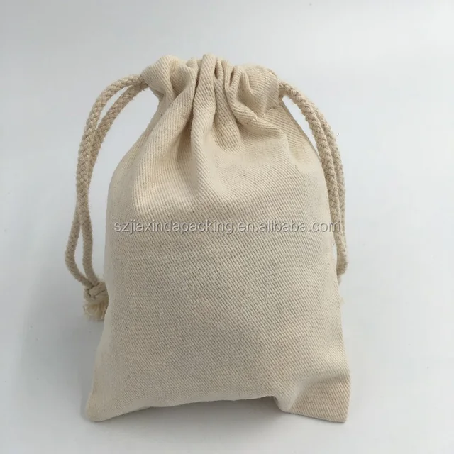 wholesale organic cotton drawstring gift bag